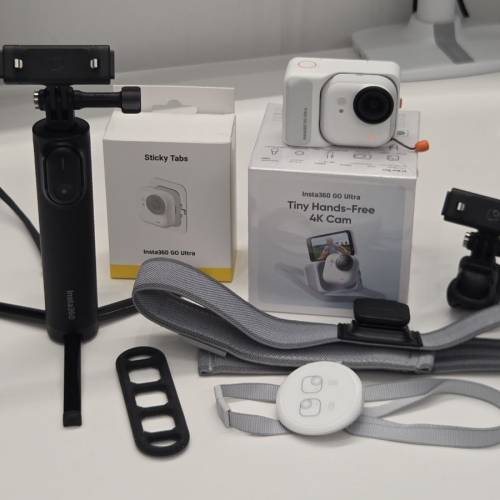 (有保) Insta360 GO Ultra 連原廠配件x5