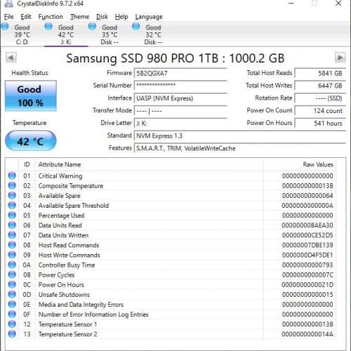 Samsung 980 Pro 1TB NVMe SSD