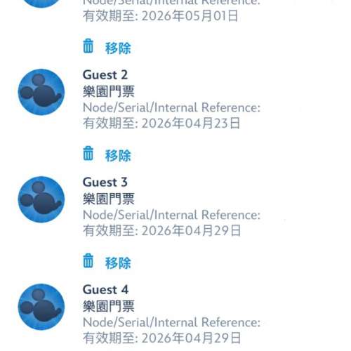 迪士尼樂園一日門票 成人/小童