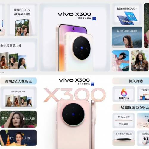 【國恒商城】▋▋Vivo X300 1T/512G/256G ▋▋ZEISS 2億主攝 圖像芯片加持 AI助手 ...