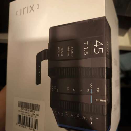 IRIX 45mm T1.5 Cine Lens for Sony E-mount 有盒 filter 電影鏡