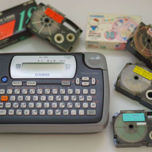 Casio KL-120 標籤打印機 及 標籤帶套裝
