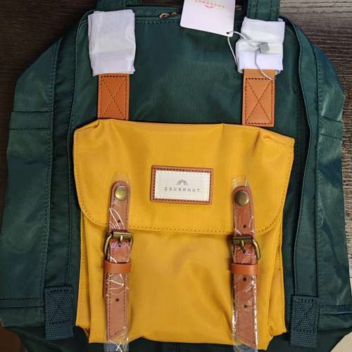 Doughnut Macaroon 背包 (石板綠 x 黃)