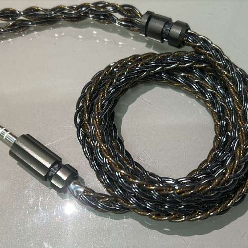 (耳機線名:黑君ราชาสีดำ)(萬隆單晶銅+古河銅)鍍金+(萬隆單晶銅+古河銅+石...