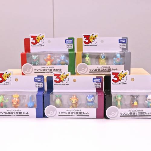 (接受預訂) TAKARA TOMY🇯🇵Pokemon 30th🐣 ポケモン30周年！ Moncolle🏕️旅程三人...