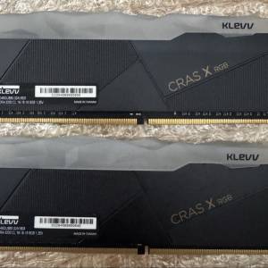 KLEVV CRAS X RGB RAM 16GB (8GB x 2)  3200MHz  Black 黑色 記憶體 內存