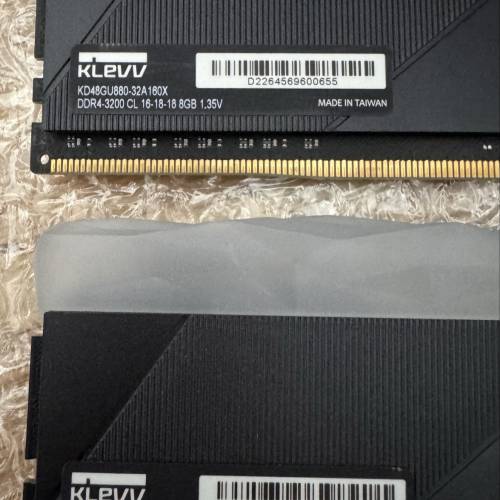 KLEVV CRAS X RGB RAM 16GB (8GB x 2)  3200MHz  Black 黑色 記憶體 內存