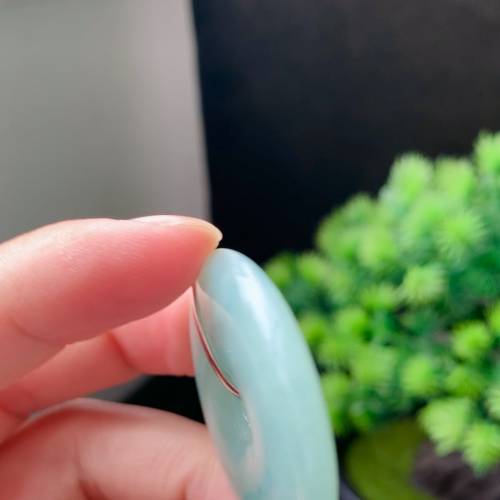 翡翠A玉平安扣（重金鑲18k白）