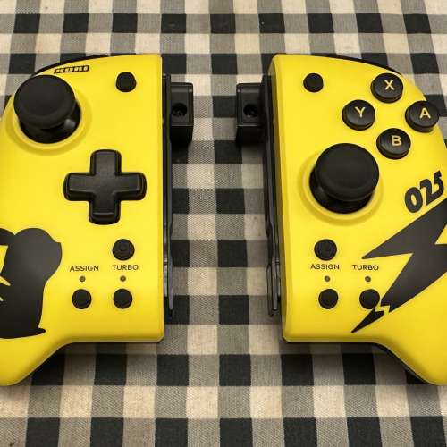 Switch 1 比卡釗 HORI 原廠專用手制 黃色 行貨 100%全新 只開盒檢查和試用 操作和功...