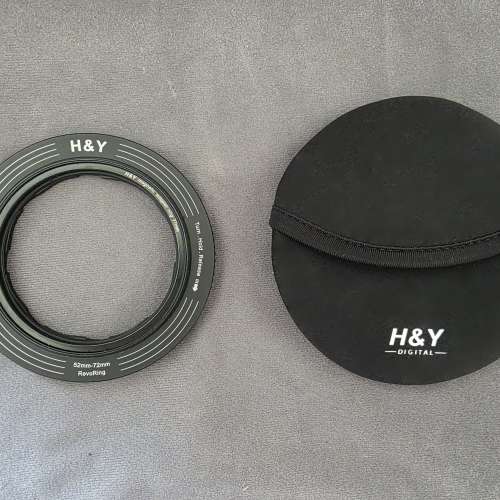 H&Y RevoRing Variable Step Adapter To Fit Screw-In Filters 濾鏡接環 (52-72mm)