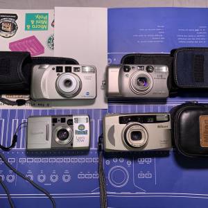konica minolta zoom 130c konica Lexio 70w 115 riva zoom nikon 菲林相機 傻瓜機 ...