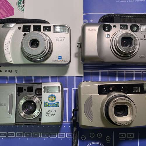 konica minolta zoom 130c konica Lexio 70w 115 riva zoom nikon 菲林相機 傻瓜機 ...