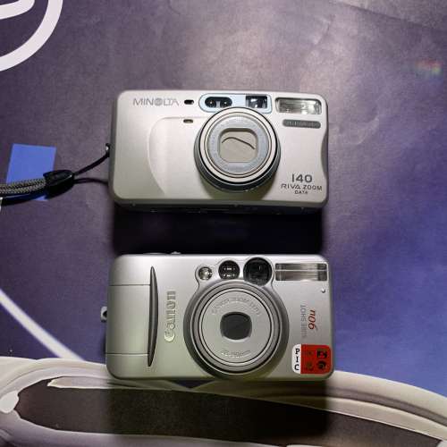 canon z115 z135 90u Minolta riva zoom 140 壞機零件機 菲林相機 傻瓜機  菲林機 ...