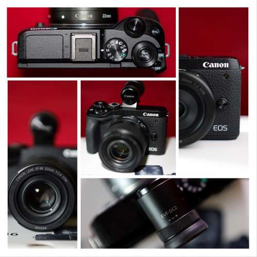 canon m6 mark2 mark ii m62 efm 22mm f2 efm 32mm f1.4 evf-dc2