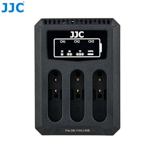 JJC DCH-DB110 Multi Battery Charger For Olympus LI-90B / LI-92B / Ricoh DB-110