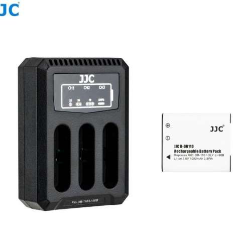 JJC Ricoh DB-110 / Olympus LI-90B / LI-92B Fully Decoded Battery With Charger