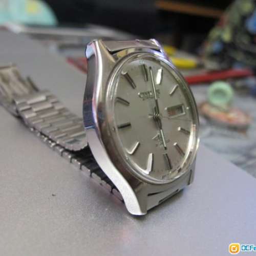 CITIZEN 7仔 21石 星期 曰曆自動上鍊錶
