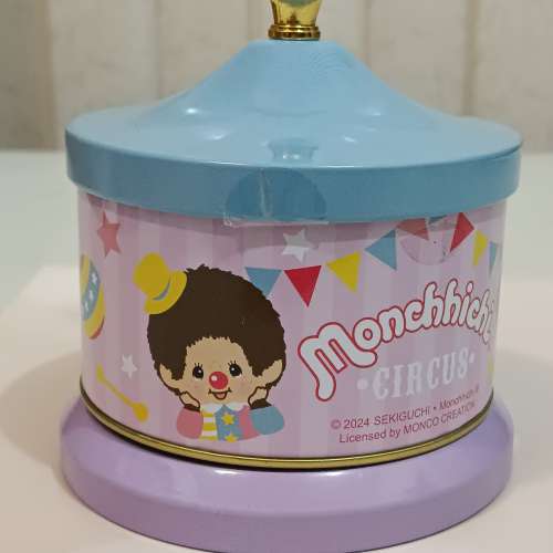 Monchhichi 上鏈音樂盒/罐 一個
