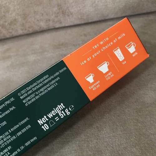 ☕️ *已過* 最佳享用期 STARBUCKS NESPRESSO Capsule Caramel NEW 全新 星巴克 咖...