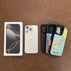 iPhone 16 Pro 128gb 沙漠金 有保養 有盒配件 手機殼 99新