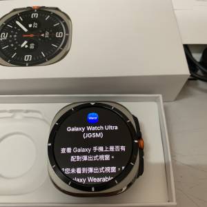 98%New Galaxy Watch Ultra 47mm LTE L705 (2025) Titanium Silver (送多條錶帶)