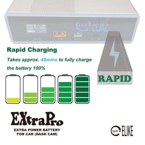 ELIKE&trade; EXTRAPRO Extra Power Battery For Car (行車記錄儀外置後備電源)🇭🇰香港品...