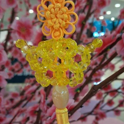好運發財金元寶串珠吊飾