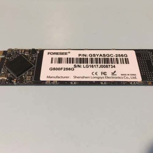 FORESEE M.2 SATA NGFF 256GB SSD 2280 折機Health Status 100% Good 256 256G