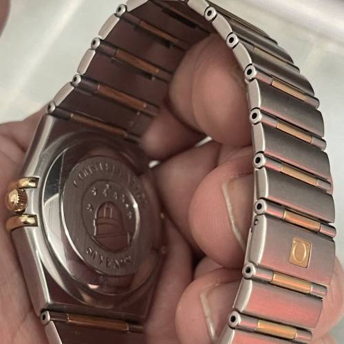 好L靚😍 OMEGA 全自動玫瑰金鋼星座 超靚白面鑽石字 平到笑😂🤣$14800