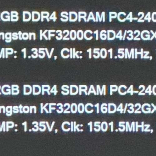 Kingston DDR4 32GB RAM x2