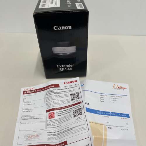 Canon RF Extender 1.4x 增距鏡 無反 佳能