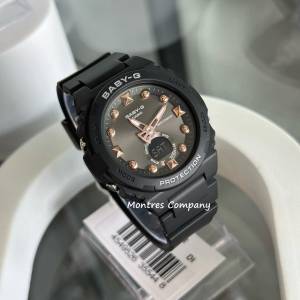 Montres Company 香港註冊公司 (33年老店) 卡西歐 CASIO Baby-G 100 米防水 黑色玫...