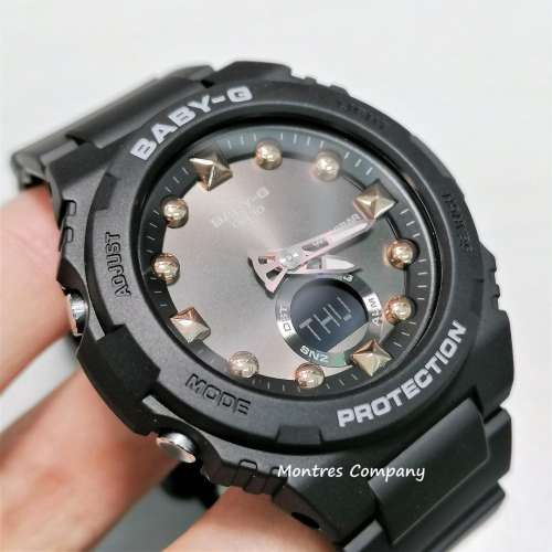 Montres Company 香港註冊公司 (33年老店) 卡西歐 CASIO Baby-G 100 米防水 黑色玫...