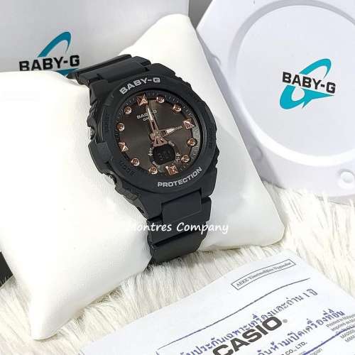 Montres Company 香港註冊公司 (33年老店) 卡西歐 CASIO Baby-G 100 米防水 黑色玫...