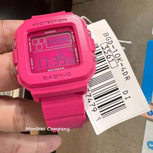 Montres Company 香港註冊公司(33年老店) 卡西歐 CASIO BABY-G BGD-10K-4 防水 防震...