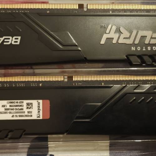 Kingston FURY Beast 16GBx 2 （共32GB）DDR4 3600MT/s