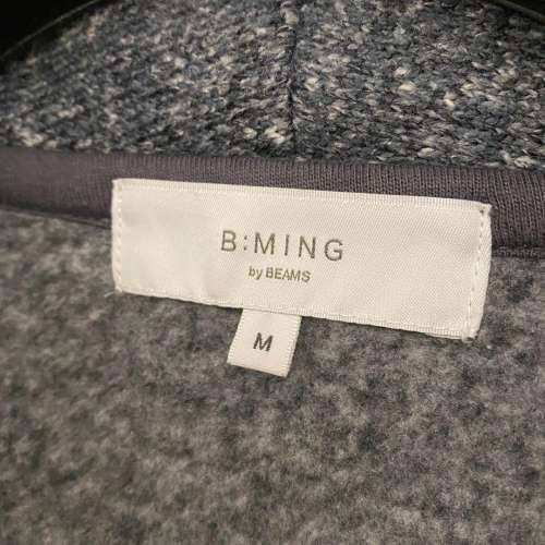 新淨：購自日本 男裝外套 MEN B:MING by Beams Dark Grey Color Fleece Jacket Size...