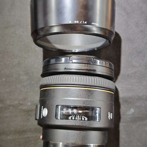 minolta 85/1.4 G II 美能達 85mm 85 裸鏡 跟罩 鏡片通透 微塵 功能正常 小窗口有...
