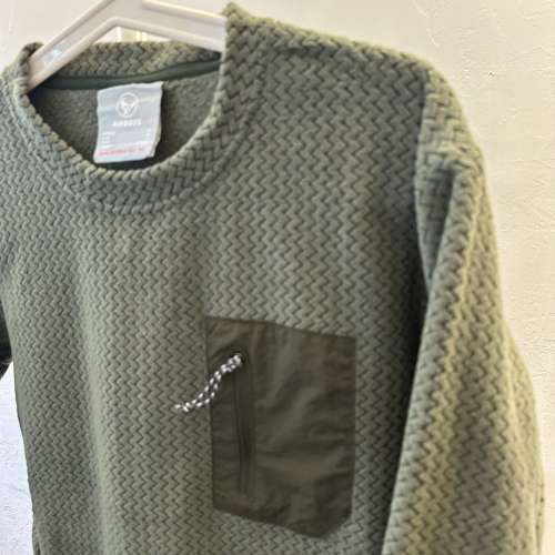 新淨企理：99% 男裝軍綠色保暖上衣 Size M