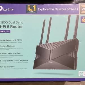 全新路由器：TP-Link Archer AX23 AX1800 Dual-Band Wi-Fi 6 Router