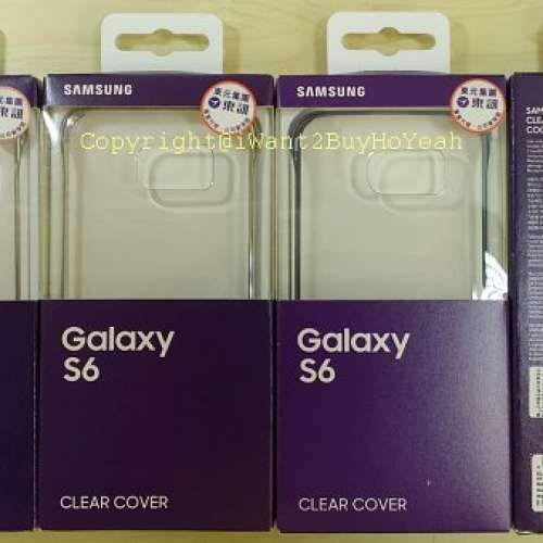 Samsung Galaxy S6 G9200, G9208, G920F, Clear cover原廠薄型透明背蓋保護殼QG920