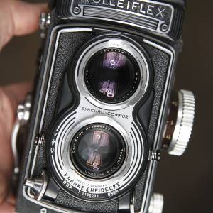 Rolleiflex 3.5T Carl Zeiss Teassar f3.5/75mm 雙鏡機 小有極新!!