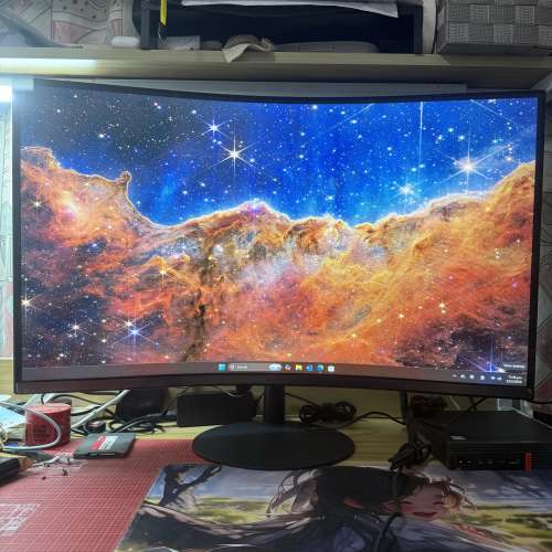 [75Hz．曲面] Samsung 三星 32" [1080P] 1000R 顯示器 (LS32C390EACXXK) Mon Monit...