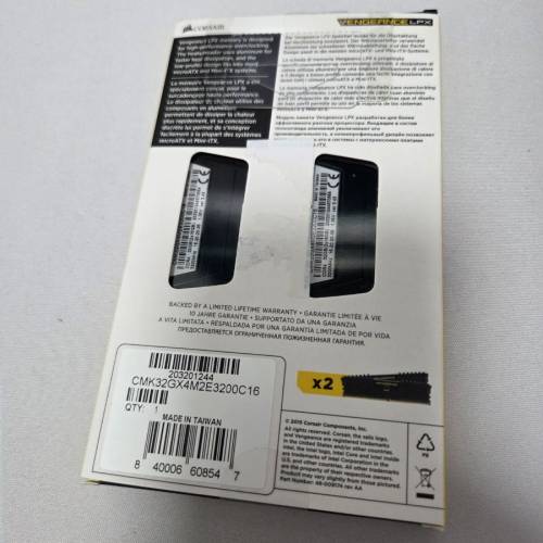 Corsair Venaeance LPX DDR4 32GB Kit
(2*16GB) (CMK32GX4M2E3200C16
