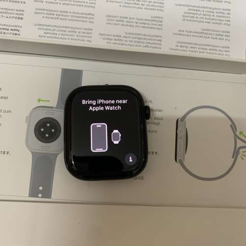 99%New Apple Watch S10 GPS 46mm Jet Black Alum M/L Black Sport Band 保到14-2-...