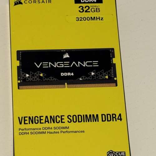 (不議價)全新Corsair Vengeance Performance SODIMM 32GB (1x32GB) DDR4 Ram 3200M...