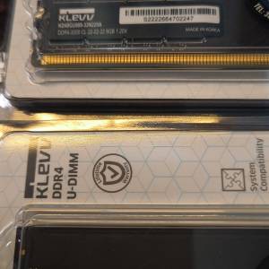 KLEVV DDR4 3200  8x2 共16GB Desktop Ram