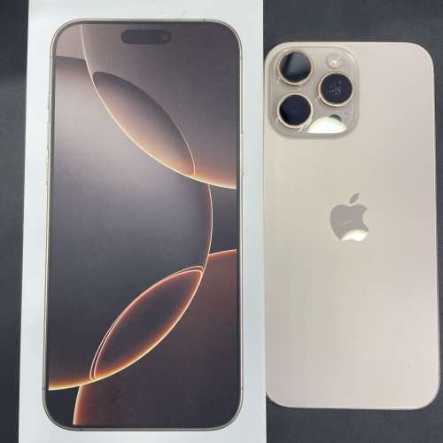 95%New iPhone 16 Pro Max 1TB 金色 香港行貨 電池92% 有配件 自用首選超值