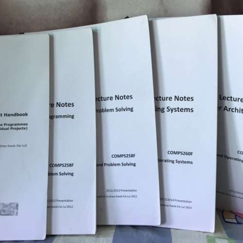 電腦科Notes5本