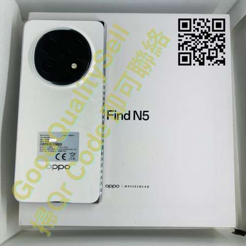 $(6) 99.9% Oppo Find N5 5G (16GB+512GB) 白 Warrtry 24/1/27